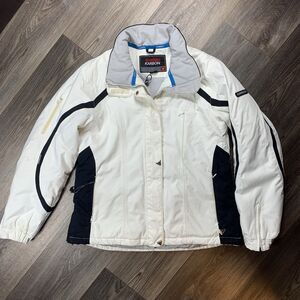 Karbon Ski Jacket Womens Size 10 White Black